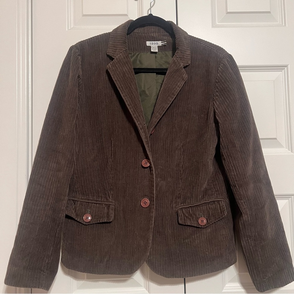 Vintage Izod Olive Corduroy Blazer